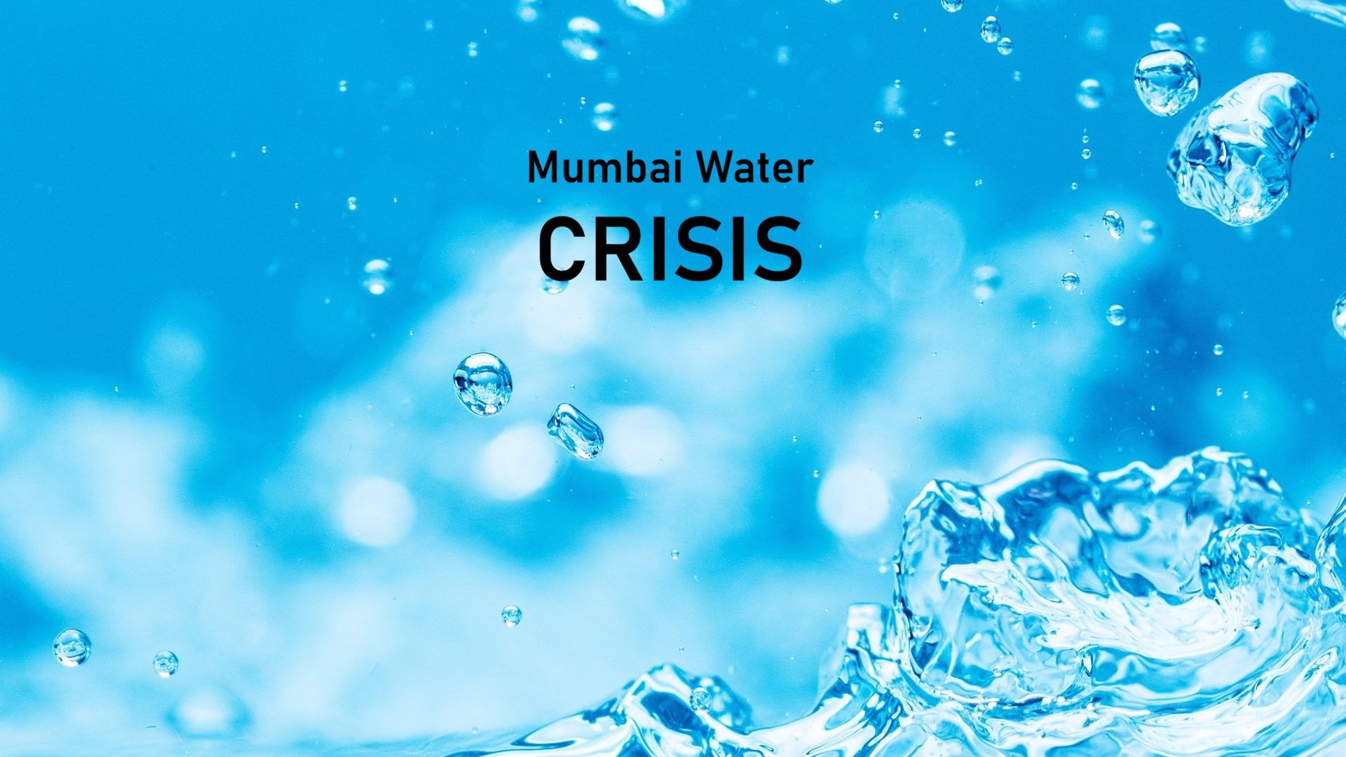 mumbai water crisis